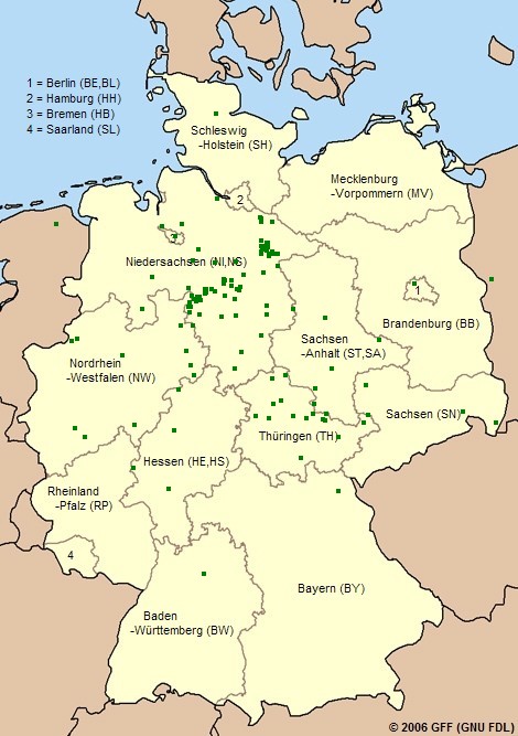 Orte, an denen Personen vorkommen